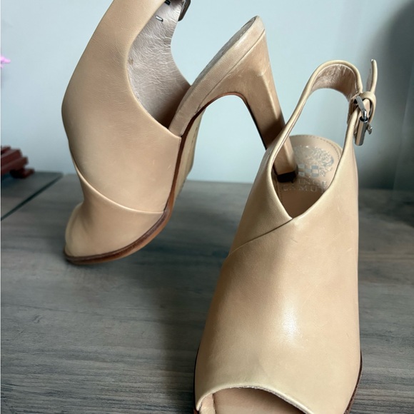 Vince Camuto Tan Slingback Heels - Picture 1 of 6